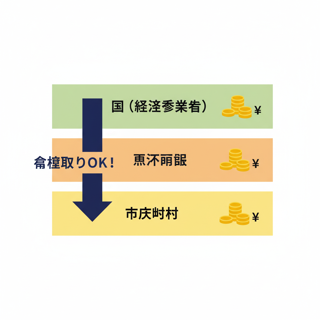 補助金重ね取りイメージ図