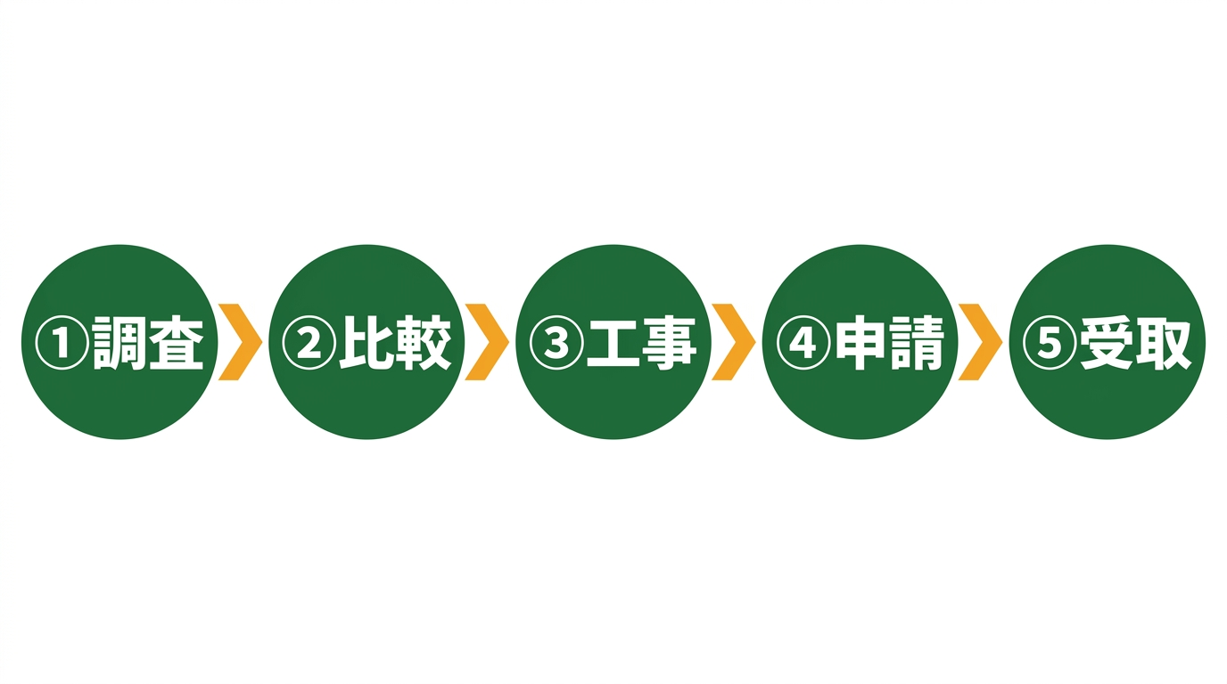 補助金申請フロー図